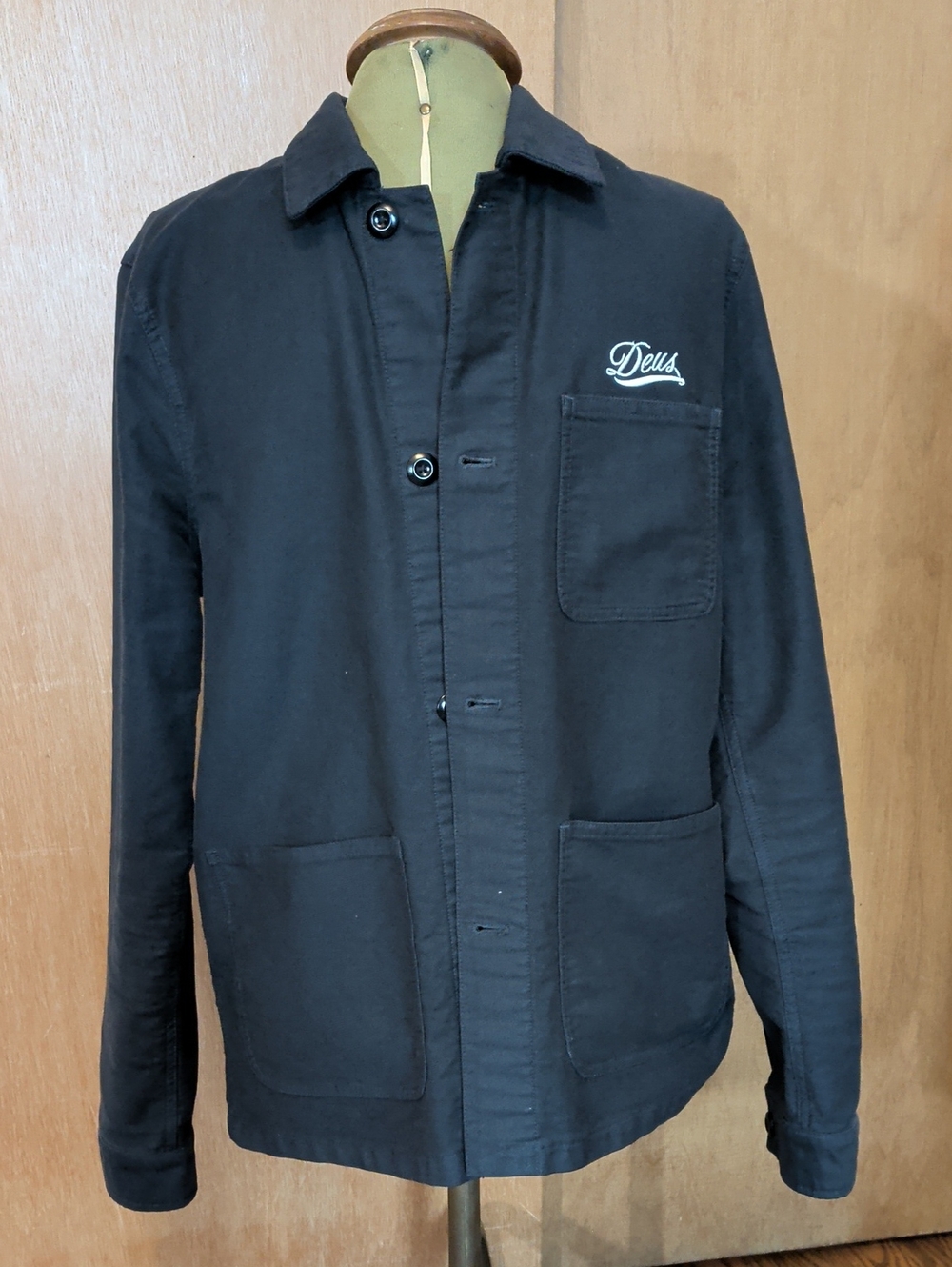 Black Lightweight Men's Shirt Jacket